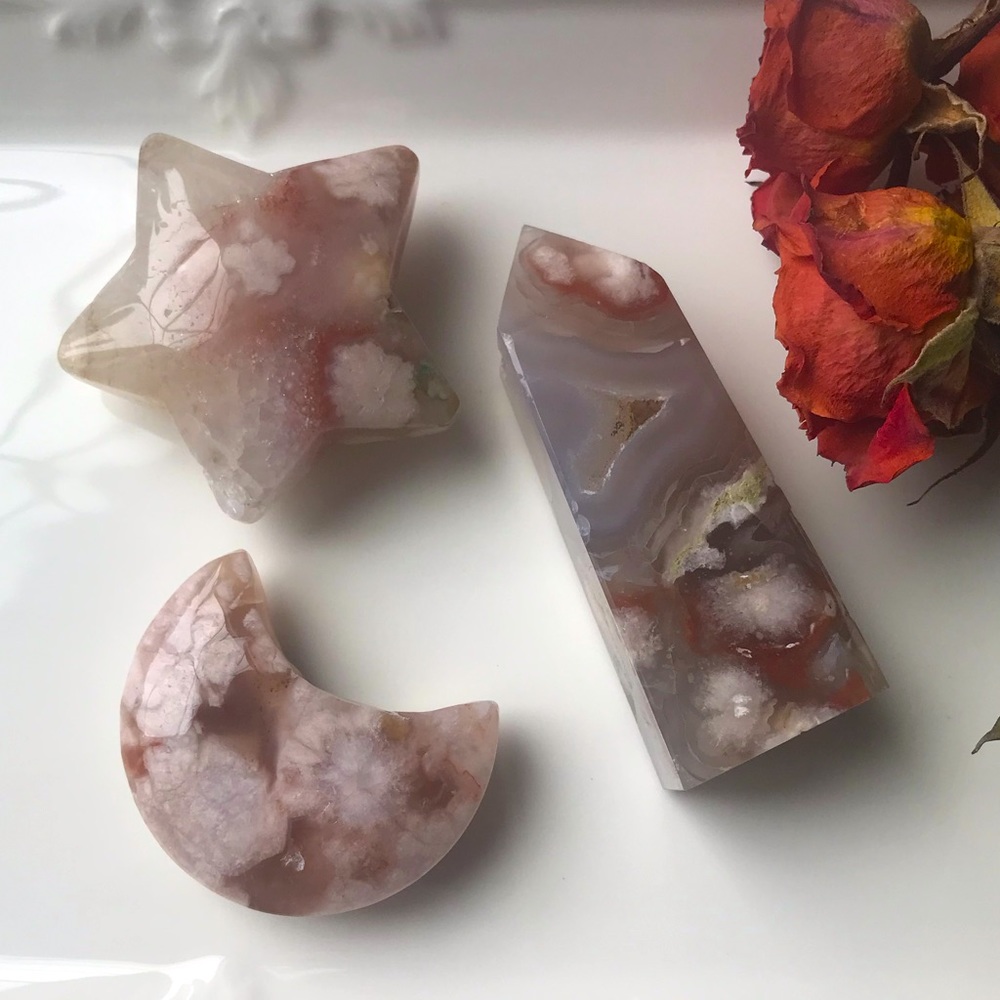 Flower Agate bundle